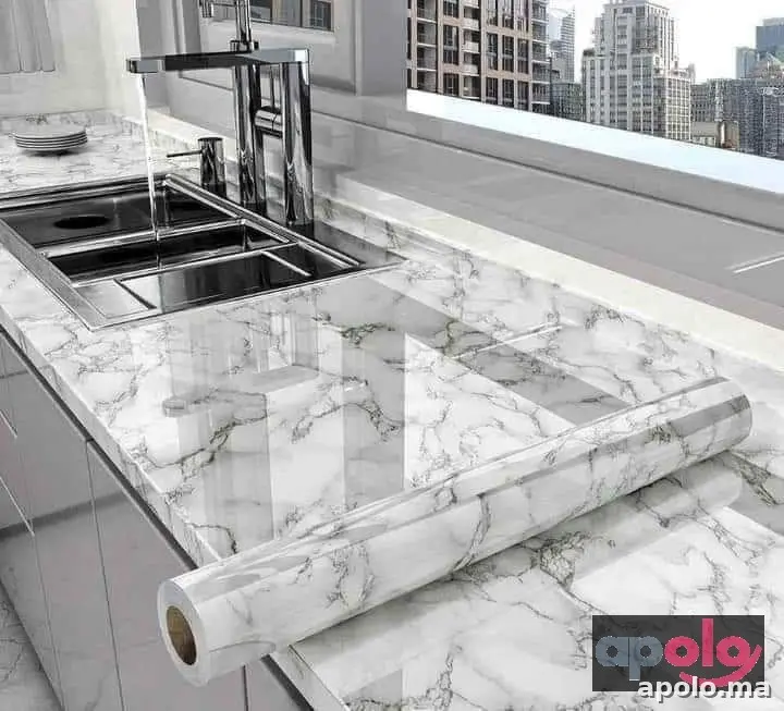 لاصق جديد يستعمل  في الكوزينة وتغليف الثلاجة   ولبوطاجين تيرجعوا جداد