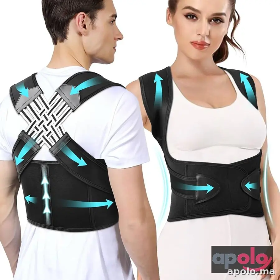 مشد الظهر حزام فعال لانحناء الظهر